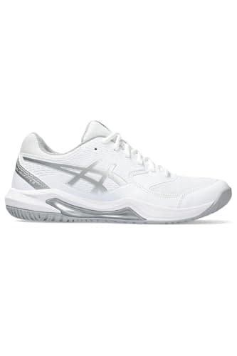 Image of ASICS Dedicate 8 Woman Tennis Shoes White Silver