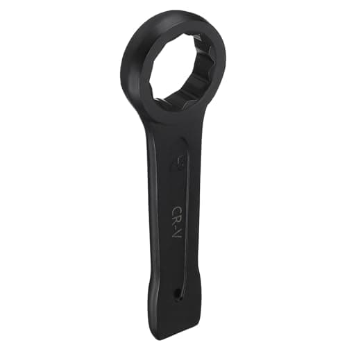 Image of sourcing map Slogging Box End Striking Ring Wrench 45mm Metric CR-V Steel 12-Point Flat Strike Wrench Baking Paint Single Head Spanner Hand Tool for Mechanical Automotive Repair