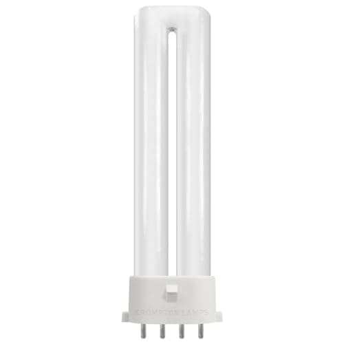 Image of Crompton Lamps LED PLS-E 3W 2G7 Single Turn SE-Type Direct to Mains (7W Equivalent) 4000K Cool White Opal 370lm 4-Pin Push Fit Light Bulb