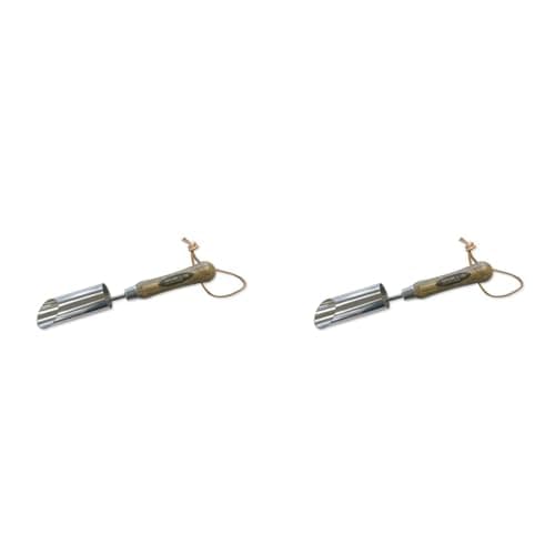 Image of Spear & Jackson 5100BP Traditional Stainless Bulb Planter, Brown/Silver (Pack of 2)