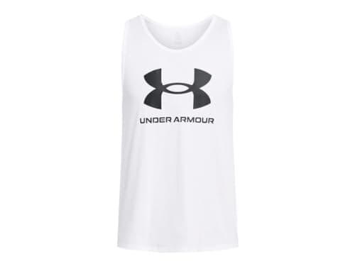 Image of Under Armour Men's UA Sportstyle Logo Tank Shirt White