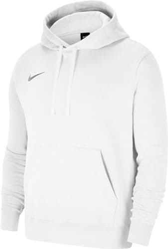Image of NIKE Mens M Nk Flc Park20 Po Hoodie Sweatshirt, White/White/Wolf Grey, L EU
