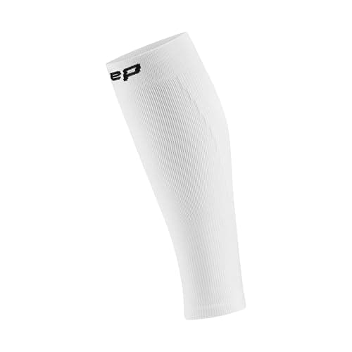 Image of CEP Core 5.0 Compression Sleeves for Men, Calf Compression for Optimal Blood Circulation & Fast Recovery, Effective Calf Compression for Running & Sports, White, L