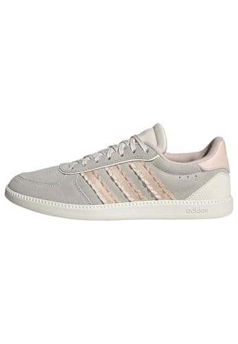 Image of adidas Women's BREAKNET Sleek Shoes, Chalk White/Blush Pink/Off White, 5 UK