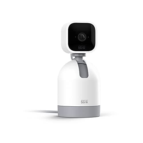 Image of Blink Mini Pan-Tilt Camera | Rotating indoor plug-in pet security camera, two-way audio, HD video, motion detection, Alexa enabled (White)