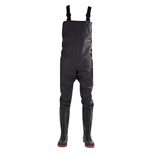 Image of Amblers Safety Unisex Danube Chest Safety Wader/Waders,Black, Size UK 7