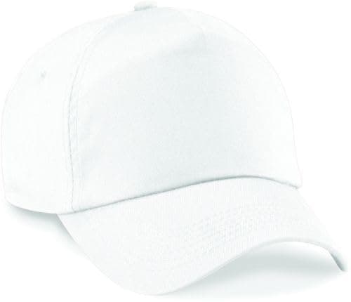 Image of Integriti UK Plain Baseball Cap 10+ Colours Mens Ladies Hat Summer Adjustable White