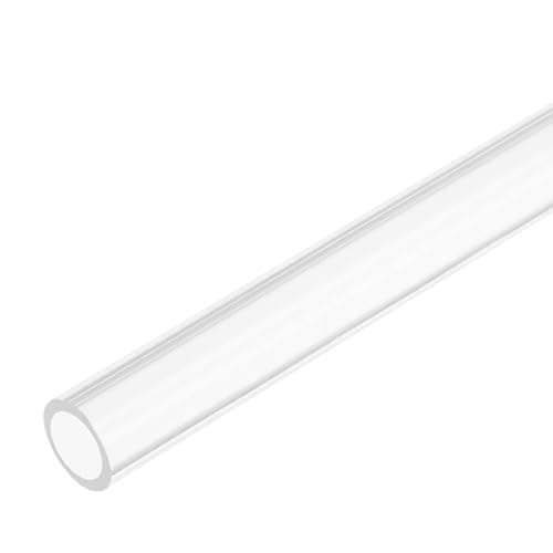 Image of sourcing map Acrylic Pipe Rigid Round Tube Clear 9 mm ID 13mm OD 305mm for Lamps and Lanterns,Water Cooling System