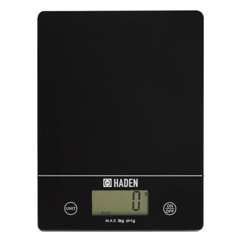 Image of Sabichi Digital Kitchen Scales In Black – Versatile 5kg/11lb Digital Food Scale With Durable Tempered Glass Platform – Digital Food Scales With LCD Display, Precision Measurements