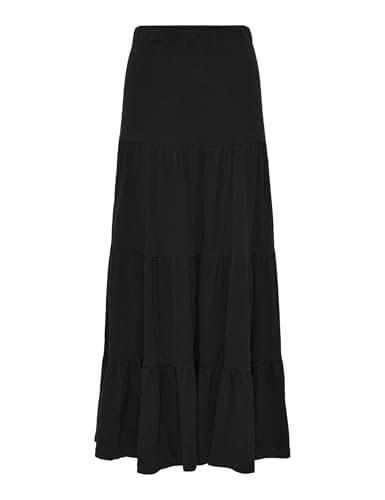 Image of ONLY Women's Onlmay Life Maxi Skirt JRS Skirt - Black - L