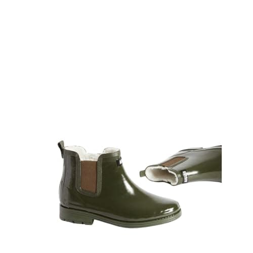 Image of Aigle Women's Carville Fur 2 Wellington Boots, Khaki-green, 6.5 UK