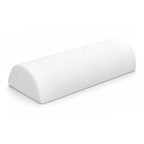 Image of Aidapt 50cm 4 in 1 Half Moon Memory Foam Orthopaedic Pillow With Cooling Gel Layer - Lumbar Support Cushion - Bolster Pillow Ideal For Neck, Lower Back, Knees & Legs.