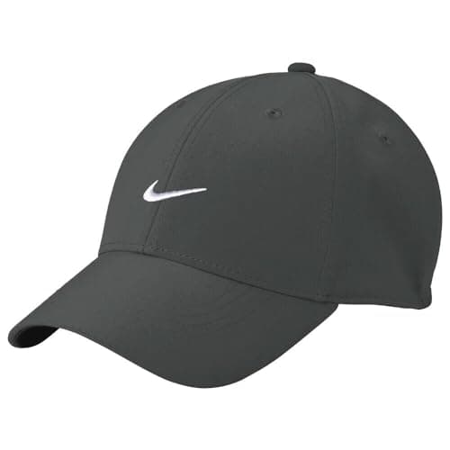 Image of NIKE Mens Womens Unisex Dri-FIT Structured Club Cap Snapback Adjustable Hat Grey Large - Extra Large