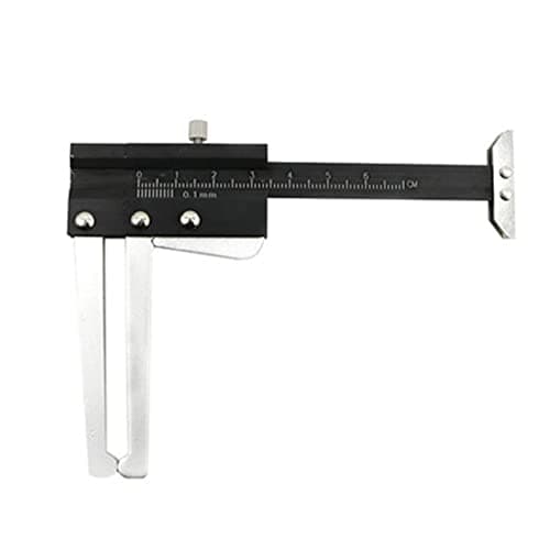 Image of Brake Disc Measuring Caliper Brake,Brake Disc and Tire Profile Thickness Gauge,Asudaro 0-7cm Aluminum Brake Disc Caliper Tire Tread Depth Gauge Measure Tool Thickness Ruler