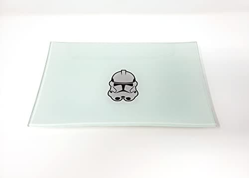 Image of E.G.G. Stormtrooper Shatter Resistant Glass Tray: Decorative/Collectable High Resolution Gift