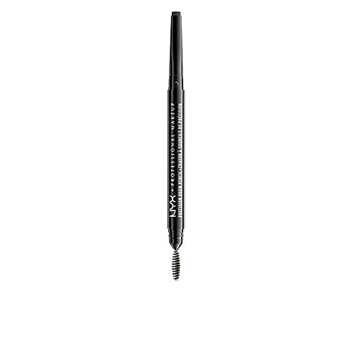 Image of NYX Professional Makeup Precision Brow Pencil, Dual Ended with Flat Tip Pencil and Spoolie Brush, Vegan Formula, Long-Lasting & Natural Finish, Shade: Espresso