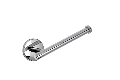 Image of Croydex Hampstead Toilet Roll Holder - Durable Zinc Alloy Construction, Chrome Finish, Bathroom Storage Essential, Concealed Fixings, Modern Design, All Fixings Included