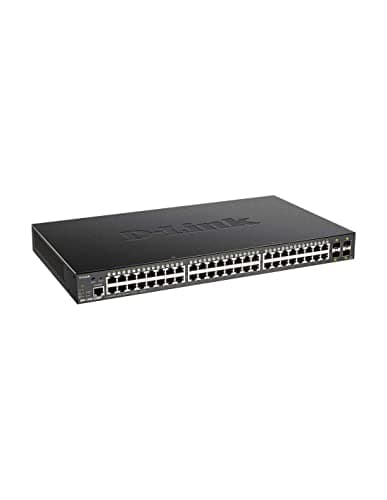 Image of D-link DGS-1250-52XMP - 52-Port Gigabit Smart Managed PoE Switch With 10G Uplinks, 370w Poe Budget, 48 X 10/100/1000base-t PoE, 4 X 10g SFP+ Ports, 176 Gbps Switching Capacity