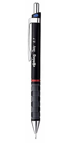 Image of Rotring 1904696 Tikky Colour-Coded Mechanical Pencil - 0.70 mm, Black Barrel