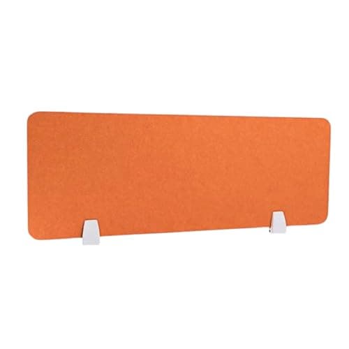 Image of LYVQZPWLR Desk Divider, Foldable Desk Divider, Acoustic Desk Divider Felt Office Partition Privacy Multicolor 30x(40-120) cm(Orange~red,30 * 100cm free punch~free fixing clip)