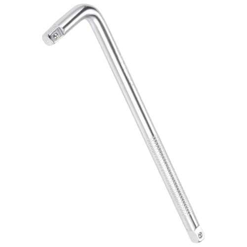 Image of TA-VIGOR 1/4" Drive L Shape Extension Bar Wrench, 6 Inch Socket Breaker Bar Tool, CR-V Chrome Vanadium Steel with Secure Spring Ball, Long Handle for Tight Spots, DIY and Auto Repair