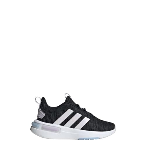 Image of adidas Racer TR23 Children's Running Shoes, Core Black Cloud White Blue Dawn, 12 US Toddler