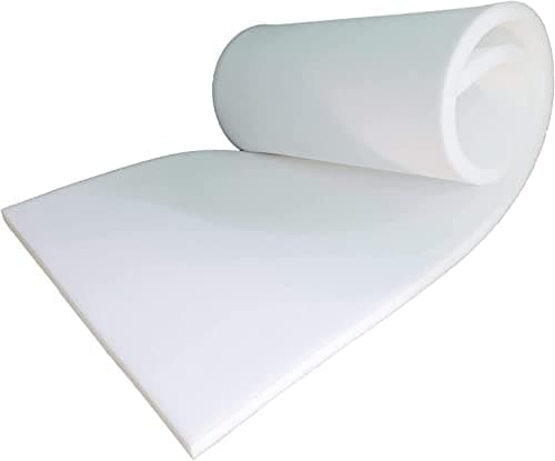 Image of EDOW 79" X16" X 0.5" High Density Upholstery Firm Foam Cushion Sheet Seat Cushion Replacement Foam Padding for Home Accessories Supplies