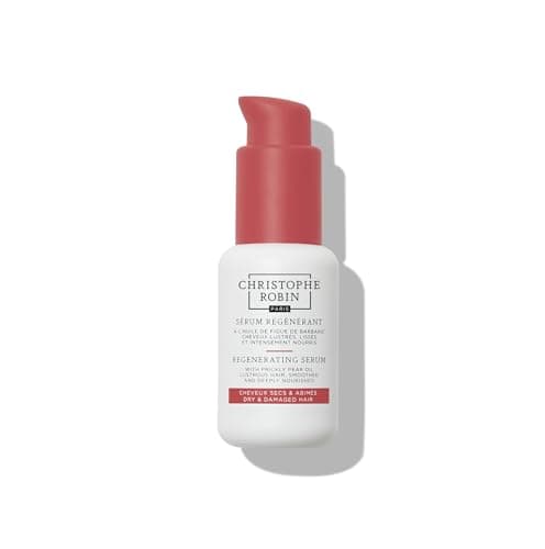 Image of Christophe Robin Regenerating Mask with Rare Prickly Pear Oil 50ml -Heat Protection Hair Serum – Silicone-Free, Lightweight Formula with 94% Natural Ingredients – Reduces Frizz & Split Ends