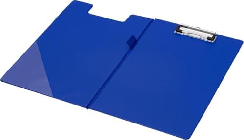 Image of Q-Connect PVC Foldover Clipboard Foolscap Blue KF01301
