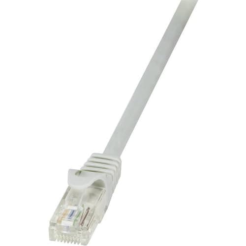 Image of LogiLink CP1102U Cat.5e U/UTP Patch Cable, 15 Meter Length, Grey, Grey, 15 Meter Length