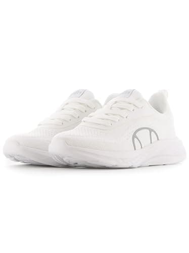 Image of Ellesse Como Runner Womens Trainers White/Silver 3 UK