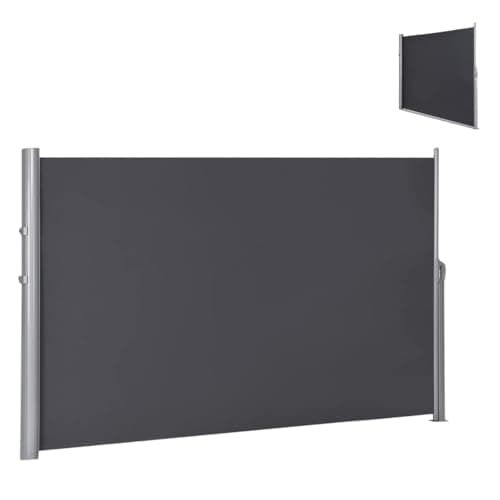 Image of AOZENG Retractable Awning,200 X 300cm Retractable Sun Side Awning Screen Fence Patio Garden Wall Balcony Screening Panel,Outdoor Blind Privacy Divider(160 * 300cm)