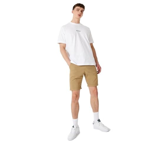 Image of Jack Wills Mens Slim Chino Shorts Chinos Trousers Pants Stone 34R
