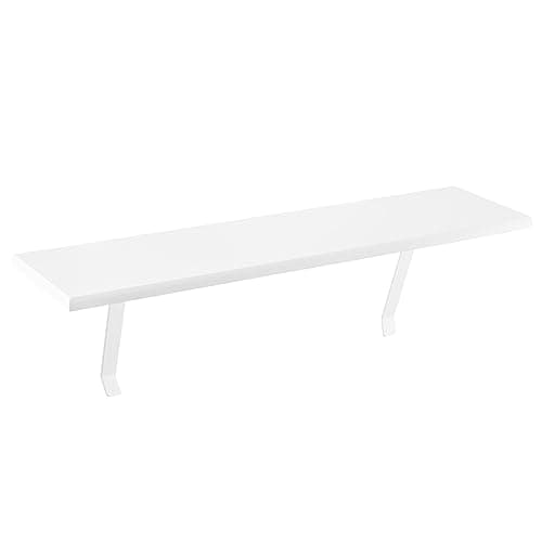 Image of YORKING White Radiator Shelf 60CM, 24x6 inch Floating Radiator Shelf, Shelf over Radiator, No Wall Drilling Needed