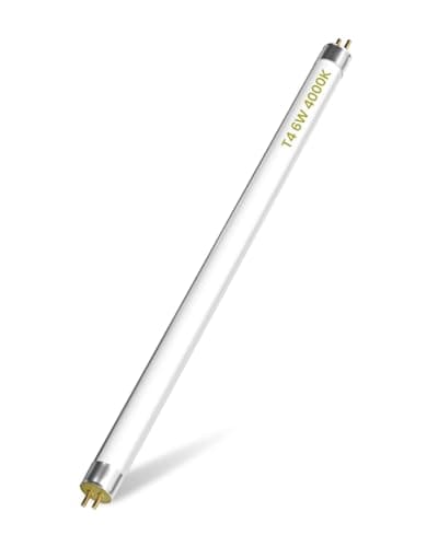 Image of Lamptobe T4 6W Fluorescent Tube 232MM - G5 2 Pin Base Fitting T4 Under Cabinet Kitchen Lights Natural White 4000K High Efficiency Lamp, 232MM Including Pins/ 218MM Excluding Pins (1-Pack)