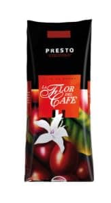 Image of Flor del Café Presto Ground Coffee, 80/20 Blend, 1kg, Pack of 10