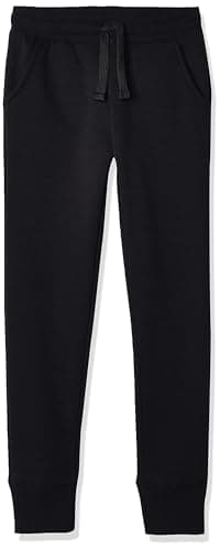 Image of Amazon Essentials Girls' Joggers, Black, 11-12 Years
