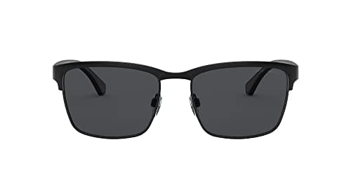 Image of Emporio Armani Unisex 0ea2087 Sunglasses, Black/Smoke, 56 18 142 UK
