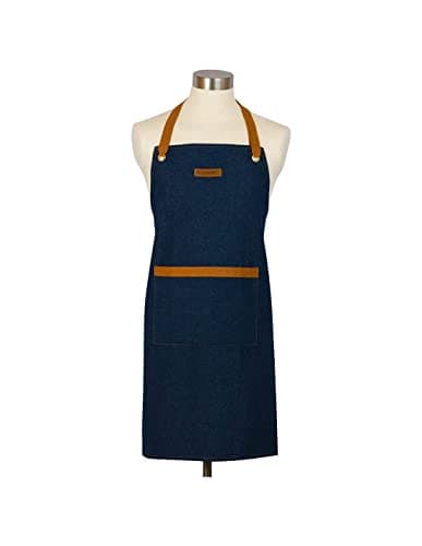 Image of LE CREUSET Chef's Apron, 100 Percent canvas cotton, 88 cm long, Dark Blue Denim, 45003007760800