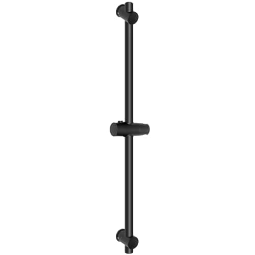 Image of Vista Adjustable Shower Riser Rail 66cm with Anti-Slip Handle Universal Fit SUS304 Stainless Steel Shower Head Holder Adjustable Shower Raiser Matt Black