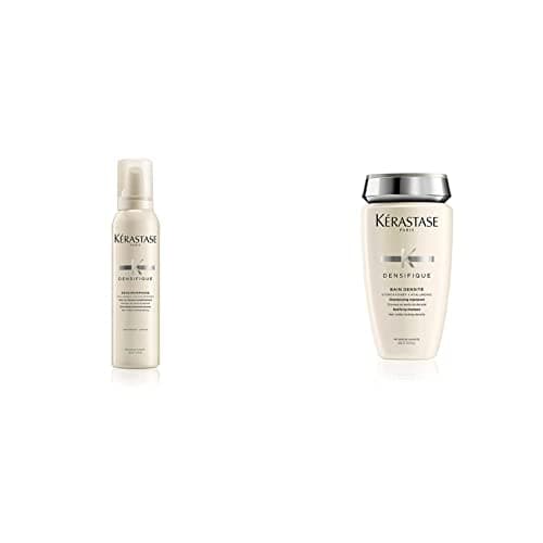 Image of Kérastase Densifique Femme, Thickening & Volumising Shampoo, For Fine Hair, Bain Densité, 250ml & Kérastase Densifique Femme, Thickening & Strengthening Styling Mousse, For Thinning Hair, 150ml