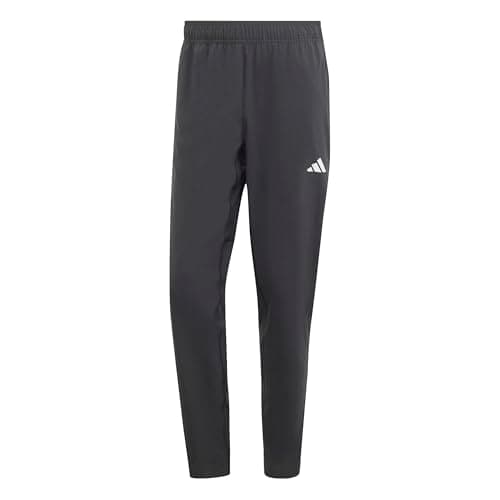 Image of adidas Men's Train Essentials Training Woven Pants, Black/White, XS