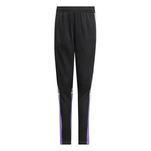 Image of adidas Unisex Kids SQUADRA25 Training Pant Kids, Black/Purple Rush, 13-14 Years