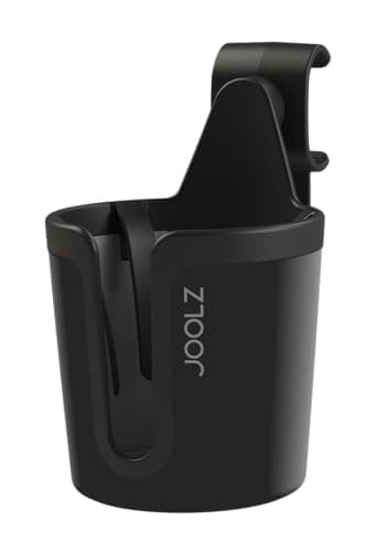 Image of Joolz Cup Holder – Universal Pram Accessory for Joolz Aer, Aer+, Day², Day³, Day+, Hub, Hub+, Geo2 & Geo3 – Easy Clip-On Stroller Drink Holder for Baby Bottles, Coffee Cups & Travel Mugs – Black