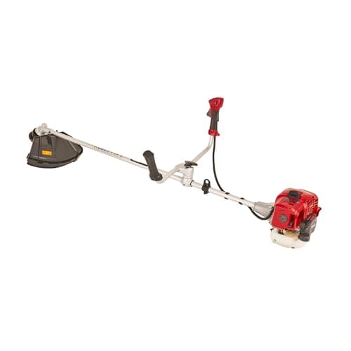 Image of Mountfield MB33D Brushcutter, 43 cm Cutting Width, Easy Recoil Start 32.6 cc 2-Stroke Petrol Engine, Bike-Style Handlebars, Includes Double Harness, Red