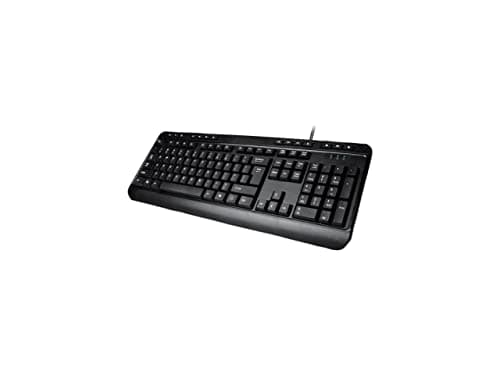 Image of ADESSO AKB-132UB - Multimedia Desktop 104-Key USB Keyboard for Windows One-Touch Controls,Black