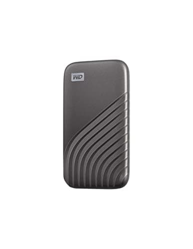 Image of WD 500GB My Passport Portable SSD, External NVMe Solid State Drive, USB-C, up to 1050 MB/s, Works with PC, Xbox and Playstation, 2-meters drop resistance, Space Grey
