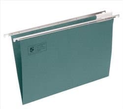 Image of 5 Star Suspension File Manilla Heavyweight with Tabs and Inserts A4 Green Ref 100331403 [Pack 50]