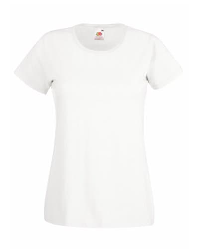 Image of Fruit of the Loom Lady fit Valueweight T Shirt SS050 (M, White)