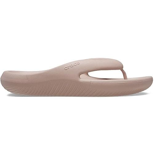 Image of Crocs Unisex-Adult Mellow Flip Flops, Recovery Flip Flop Slides, Pink Clay, 10 UK Men / 12 UK Women